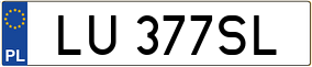Trailer License Plate